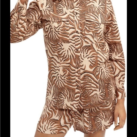 Scotch & Soda Brown Zebra Print Top - Picture 6 of 6